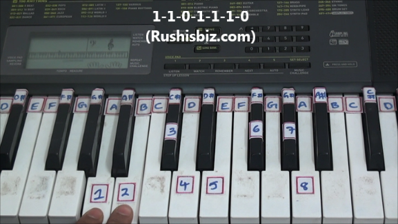 "A" Major Scale Positions