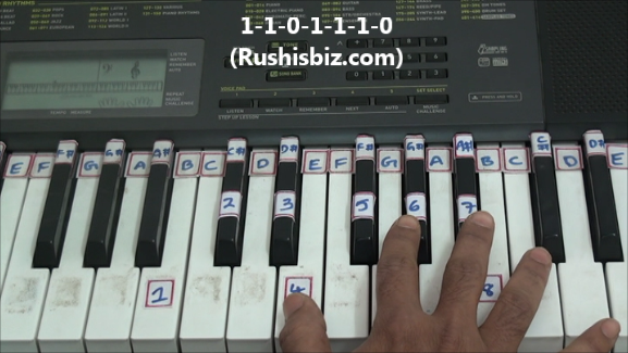 'B' Major Scale Positions